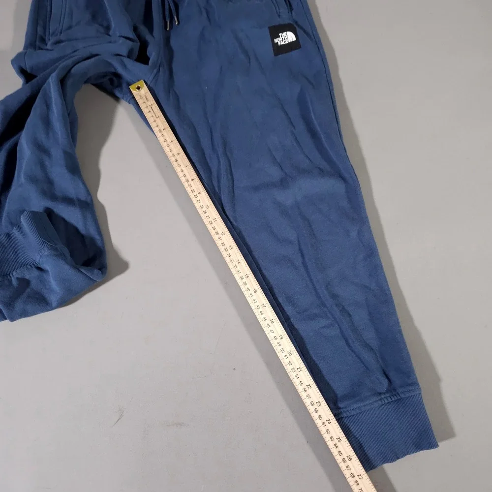 The North Face Sweatpants Mens L Blue Joggers Fleece Logo A7UOA
